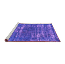 Sideview of Machine Washable Oriental Purple Industrial Area Rugs, wshurb1703pur
