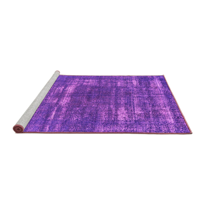 Sideview of Machine Washable Oriental Pink Industrial Rug, wshurb1703pnk