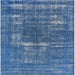 Square Mid-Century Modern Blue Oriental Rug, urb1703