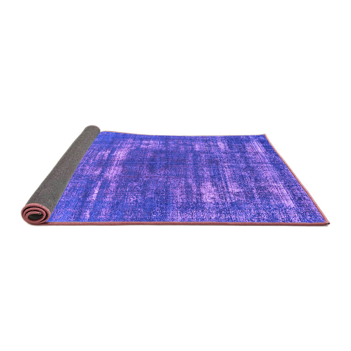 Sideview of Oriental Purple Industrial Rug, urb1703pur