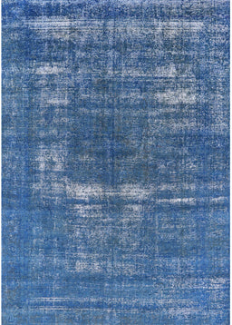 Mid-Century Modern Blue Oriental Rug, urb1703