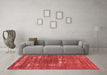 Industrial Red Washable Rugs