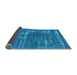 Sideview of Oriental Light Blue Industrial Rug, urb1703lblu