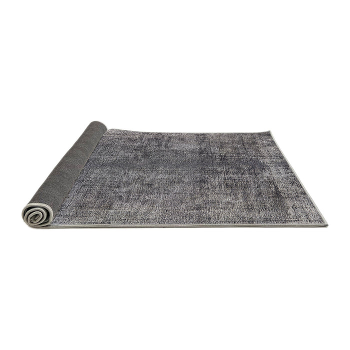 Sideview of Mid-Century Modern Dark Gray Oriental Rug, urb1704