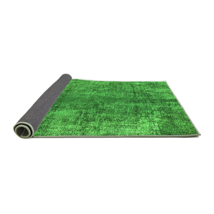 Sideview of Oriental Green Industrial Rug, urb1704grn