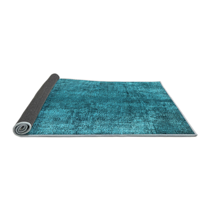 Sideview of Oriental Light Blue Industrial Rug, urb1704lblu