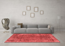 Industrial Red Washable Rugs