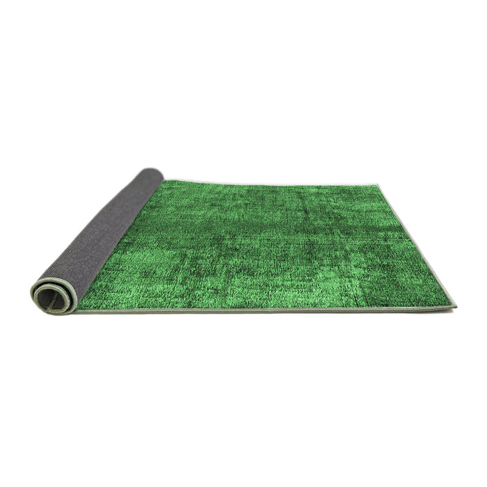 Sideview of Oriental Emerald Green Industrial Rug, urb1704emgrn