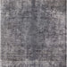 Square Machine Washable Industrial Modern Dark Gray Rug, wshurb1704