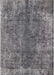 Machine Washable Industrial Modern Dark Gray Rug, wshurb1704