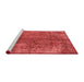 Industrial Red Washable Rugs