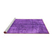 Sideview of Machine Washable Oriental Purple Industrial Area Rugs, wshurb1704pur