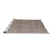 Sideview of Machine Washable Industrial Modern Rose Dust Purple Rug, wshurb1705