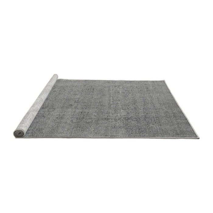 Sideview of Machine Washable Oriental Gray Industrial Rug, wshurb1705gry