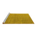 Sideview of Machine Washable Oriental Yellow Industrial Rug, wshurb1705yw