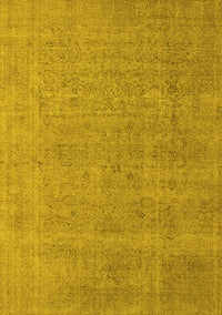 Oriental Yellow Industrial Rug, urb1705yw