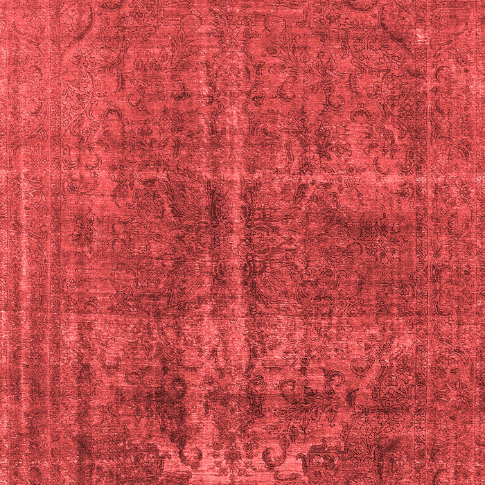 Machine Washable Oriental Red Industrial Rug, wshurb1706red