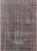 Machine Washable Industrial Modern Gunmetal Gray Rug, wshurb1706