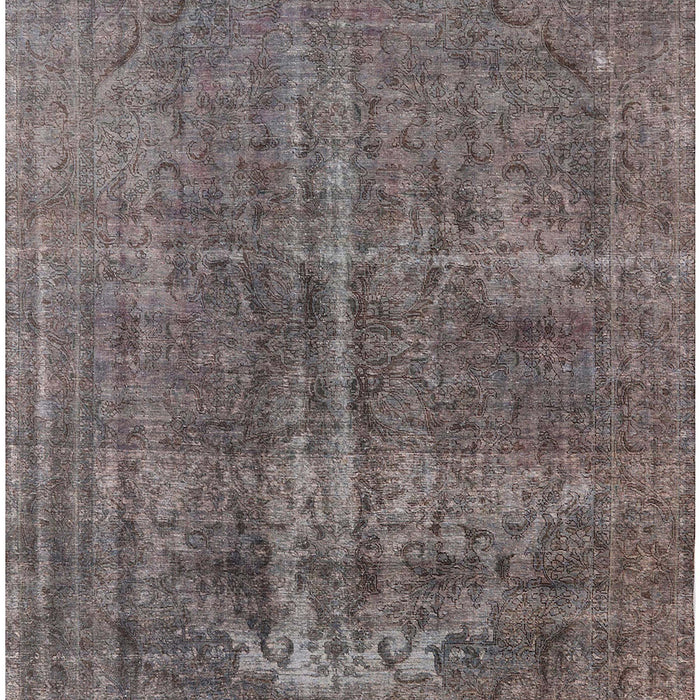 Machine Washable Industrial Modern Gunmetal Gray Rug, wshurb1706