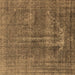 Square Oriental Brown Industrial Rug, urb1706brn