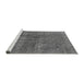 Sideview of Machine Washable Oriental Gray Industrial Rug, wshurb1706gry