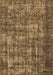 Machine Washable Oriental Brown Industrial Rug, wshurb1707brn