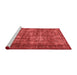 Industrial Red Washable Rugs