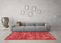 Machine Washable Oriental Red Industrial Rug, wshurb1707red