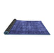 Sideview of Oriental Blue Industrial Rug, urb1707blu