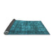 Sideview of Oriental Light Blue Industrial Rug, urb1707lblu