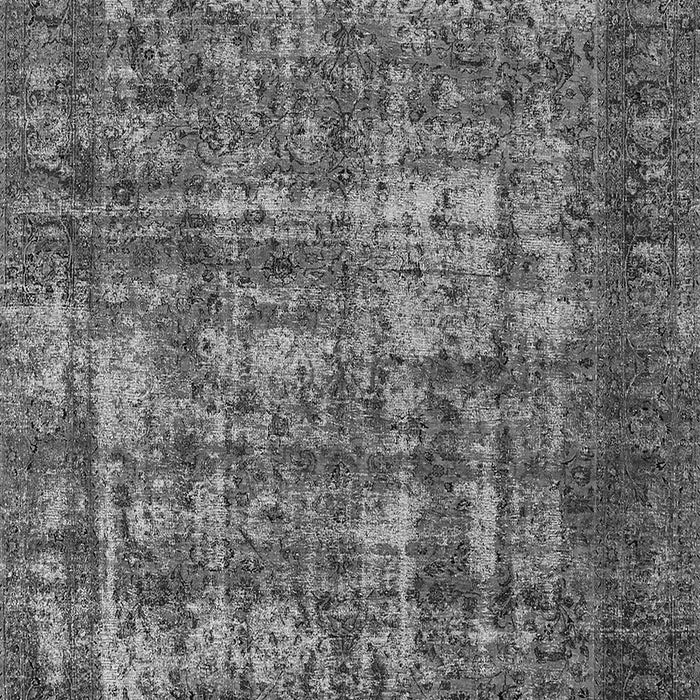 Machine Washable Oriental Gray Industrial Rug, wshurb1707gry