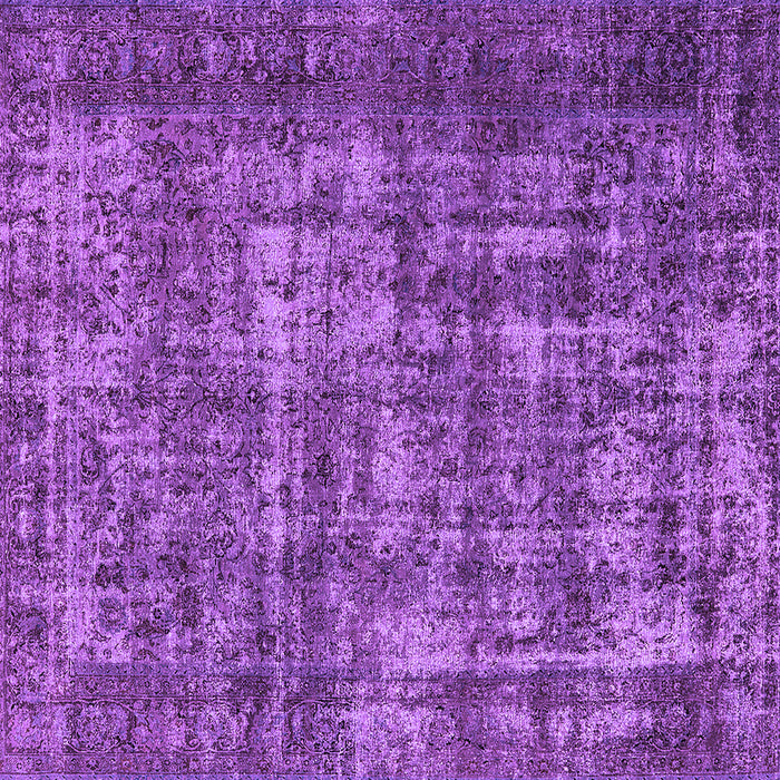 Square Oriental Purple Industrial Rug, urb1707pur