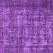 Square Oriental Purple Industrial Rug, urb1707pur