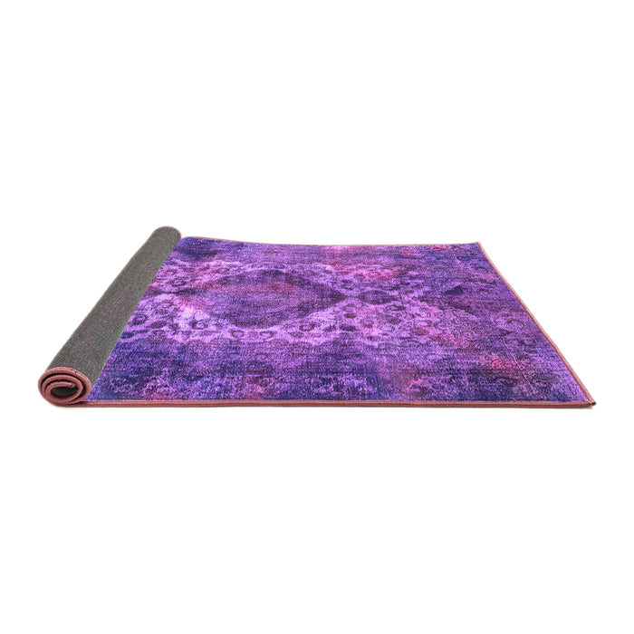 Sideview of Oriental Purple Industrial Rug, urb1708pur