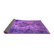 Sideview of Oriental Purple Industrial Rug, urb1708pur