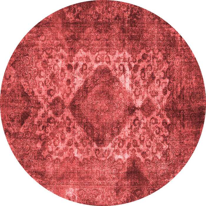 Machine Washable Oriental Red Industrial Rug, wshurb1708red