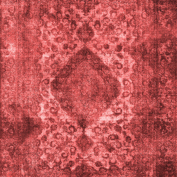Machine Washable Oriental Red Industrial Rug, wshurb1708red
