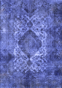 Oriental Blue Industrial Rug, urb1708blu