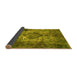 Sideview of Oriental Yellow Industrial Rug, urb1708yw