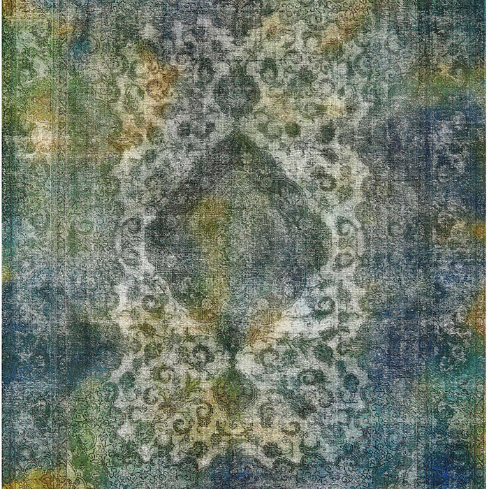 Mid-Century Modern Light Black Oriental Rug, urb1708