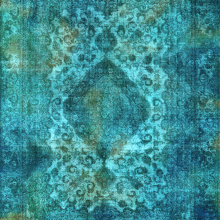 Oriental Light Blue Industrial Rug, urb1708lblu