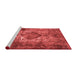 Industrial Red Washable Rugs