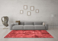 Machine Washable Oriental Red Industrial Rug, wshurb1708red