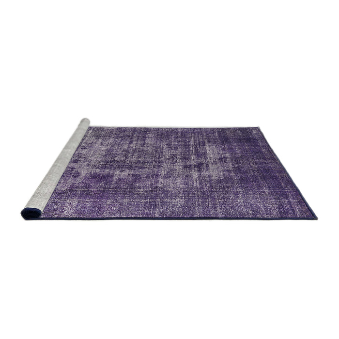 Sideview of Machine Washable Industrial Modern Purple Haze Purple Rug, wshurb1709