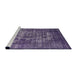 Sideview of Machine Washable Industrial Modern Purple Haze Purple Rug, wshurb1709