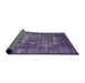 Sideview of Mid-Century Modern Purple Oriental Rug, urb1709