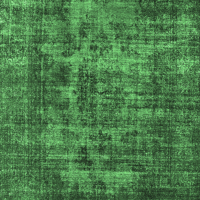 Machine Washable Oriental Emerald Green Industrial Area Rugs, wshurb1709emgrn