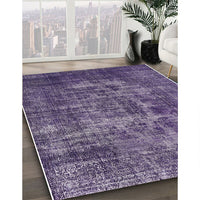 Mid-Century Modern Purple Oriental Rug, urb1709