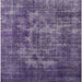 Square Machine Washable Industrial Modern Purple Haze Purple Rug, wshurb1709