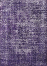 Machine Washable Industrial Modern Purple Haze Purple Rug, wshurb1709